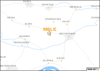 map of Maglić