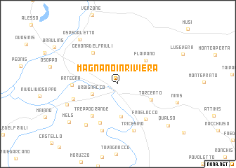 map of Magnano in Riviera