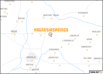 map of Magnesia Springs