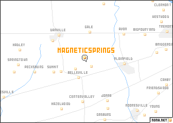 map of Magnetic Springs