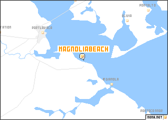 map of Magnolia Beach