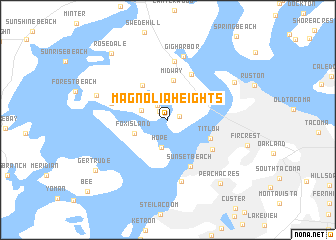 map of Magnolia Heights