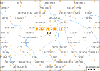 map of Magny-la-Ville