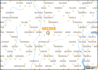 map of Magoma