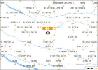 map of Magona