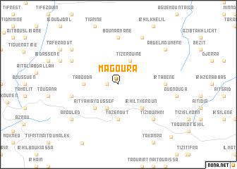 map of Magoura