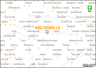 map of Magtenbølle