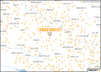 map of Magudovići