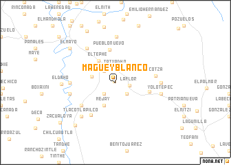 map of Maguey Blanco