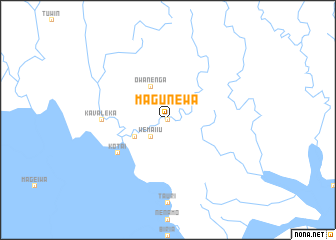 map of Magunewa
