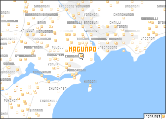 map of Magŭnp\