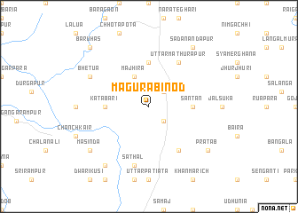 map of Māgura Binod