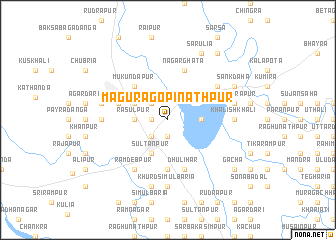 map of Māgura Gopīnāthpur