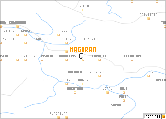 map of Măguran