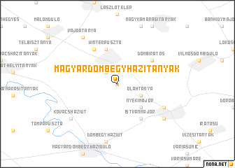 map of Magyardombegyházi Tanyák