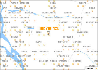 map of Magyibinzu