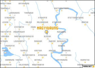 map of Magyidaung