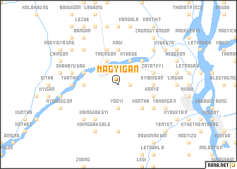 map of Magyigan