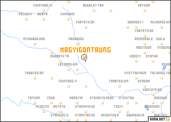 map of Magyigon Taung