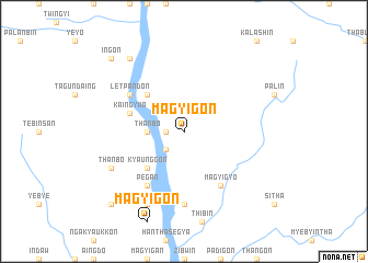 map of Magyigon