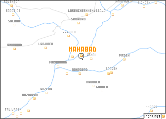 map of Mahābād