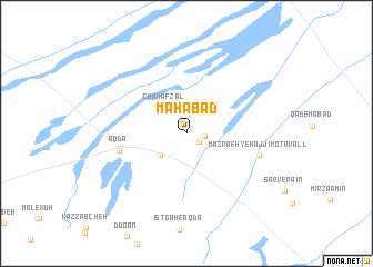 map of Mahābād