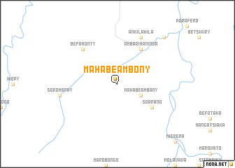 map of Mahabe Ambony