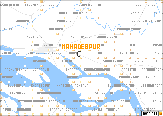map of Mahādebpur