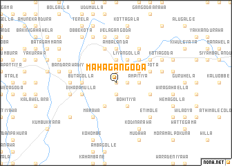 map of Mahagangoda