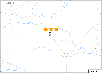 map of Māhāgaon
