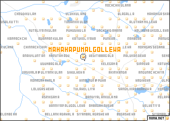 map of Maha Hapumalgollewa