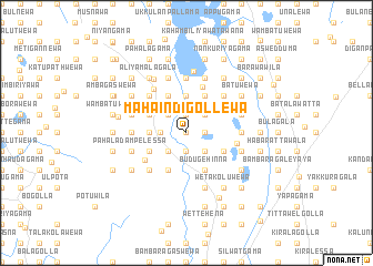 map of Maha Indigollewa