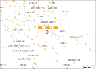 map of Mahakī Amīn