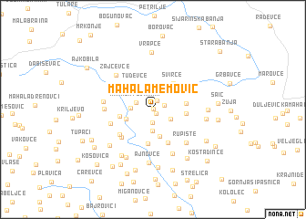 map of Mahala Memović