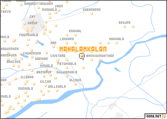 map of Mahālam Kalān