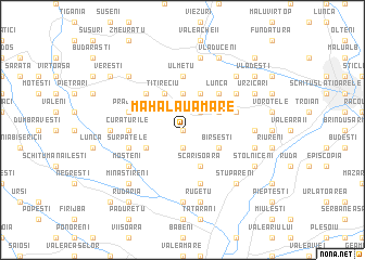 map of Mahalaua Mare