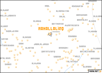 map of Maḩall al ‘Irq