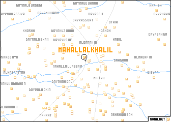 map of Maḩall al Khalīl