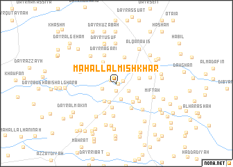 map of Maḩall al Mishkhar