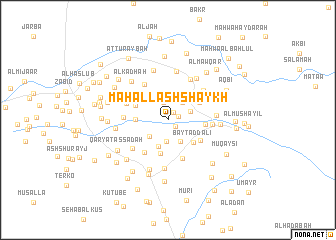 map of Maḩall ash Shaykh