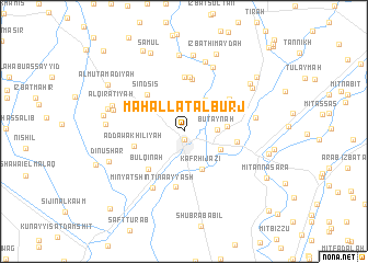 map of Maḩallat al Burj
