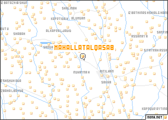 map of Maḩallat al Qaşab