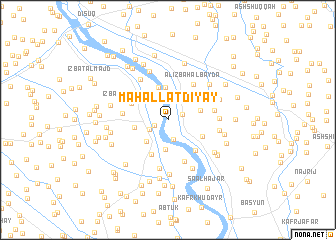 map of Maḩallat Diyāy