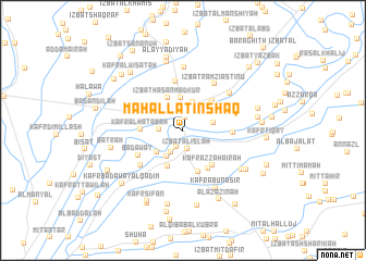 map of Maḩallat Inshāq