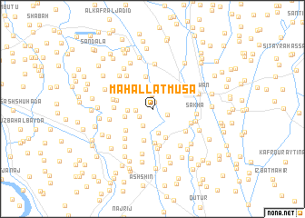 map of Maḩallat Mūsá