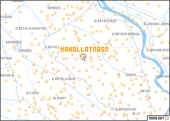 map of Maḩallat Naşr