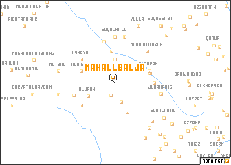 map of Maḩall Baljāʼ