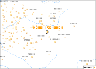 map of Maḩall Saḩamah