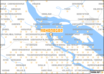 map of Mahānagar