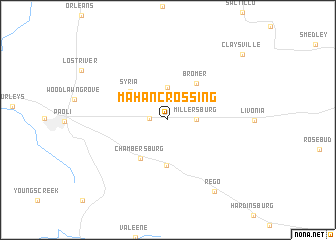 map of Mahan Crossing